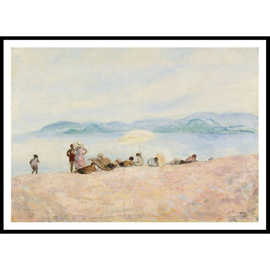 On the Beach 1925, A New Print Of an Henri  Labasque Painting