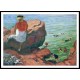 On the Cliffs at Agay, A New Print Of an Henri  Labasque Painting