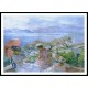 On the Terrace by the Sea at St Maxime, A New Print Of an Henri  Labasque Painting