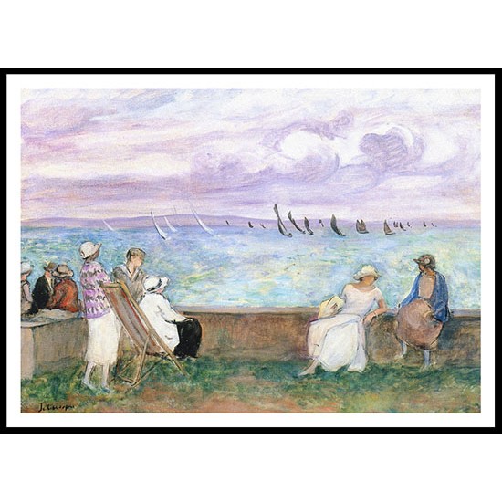 Regatta at Morgat 1924, A New Print Of an Henri  Labasque Painting