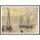 Sailboats in the Port of Saint Tropez, A New Print Of an Henri  Labasque Painting