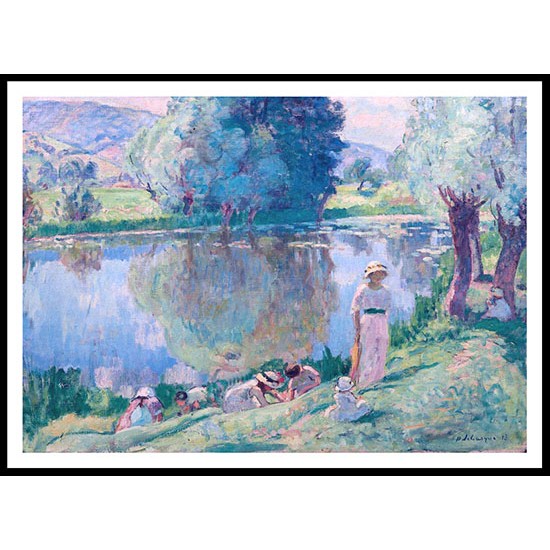 Spring Morning at Les Andalys 1913, A New Print Of an Henri  Labasque Painting