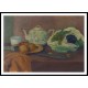 Still Life with Teapot and Fruit, A New Print Of an Henri  Labasque Painting