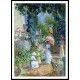 Terrace in the Garden, A New Print Of an Henri  Labasque Painting