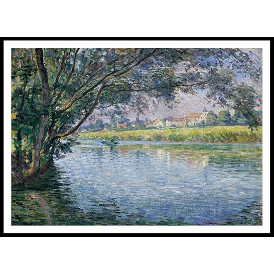 The Banks of the River Marne near Montevrain 1900, A New Print Of an Henri  Labasque Painting