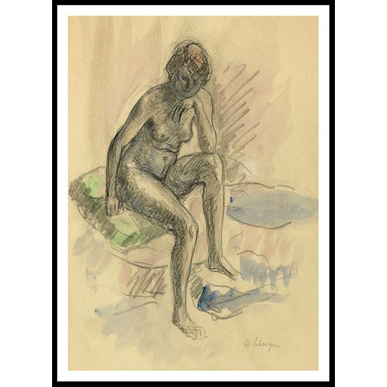 The Bather, A New Print Of an Henri  Labasque Painting