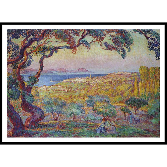 The Bay at St Tropez 1907, A New Print Of an Henri  Labasque Painting