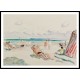 The Beach, A New Print Of an Henri  Labasque Painting