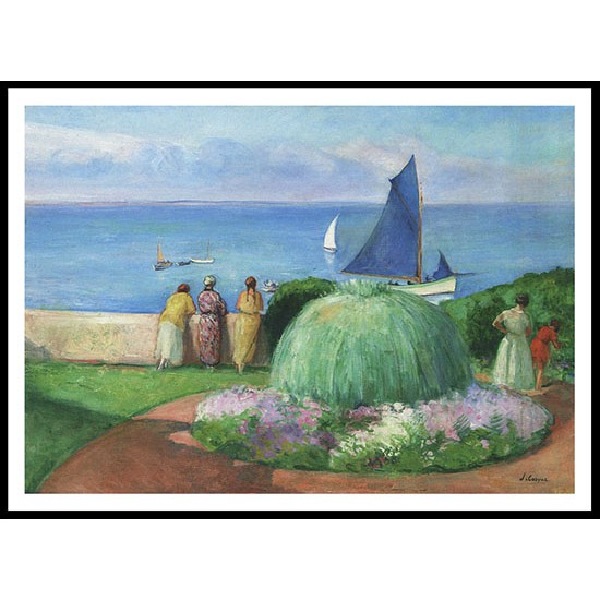 The Blue Sail at Prefailles, A New Print Of an Henri  Labasque Painting