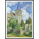 The Church at Montevrain, A New Print Of an Henri  Labasque Painting