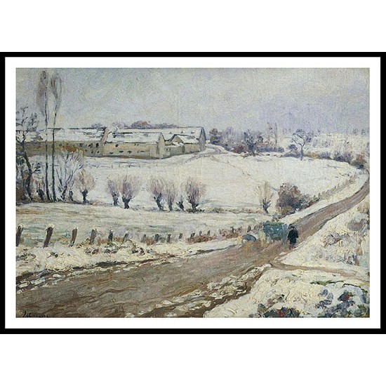 The Farm at Lagny in Winter 1905, A New Print Of an Henri  Labasque Painting