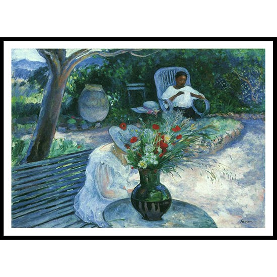 The Garden at Pradet, A New Print Of an Henri  Labasque Painting