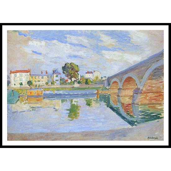 The Marne at Lagny 01, A New Print Of an Henri  Labasque Painting