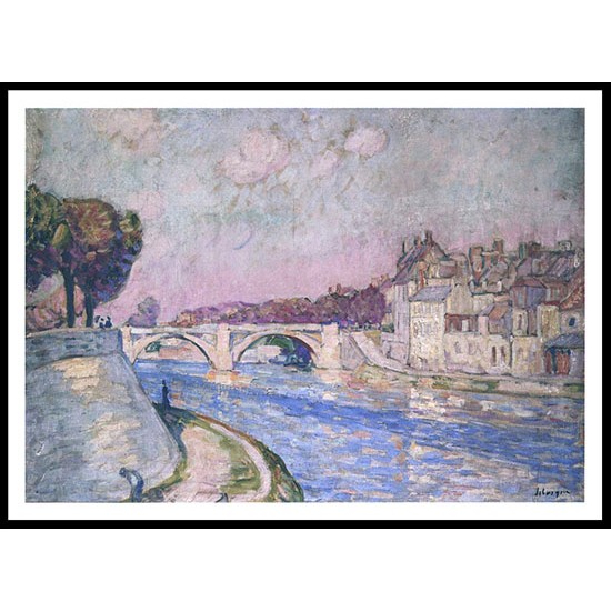 The Marne at Lagny, A New Print Of an Henri  Labasque Painting