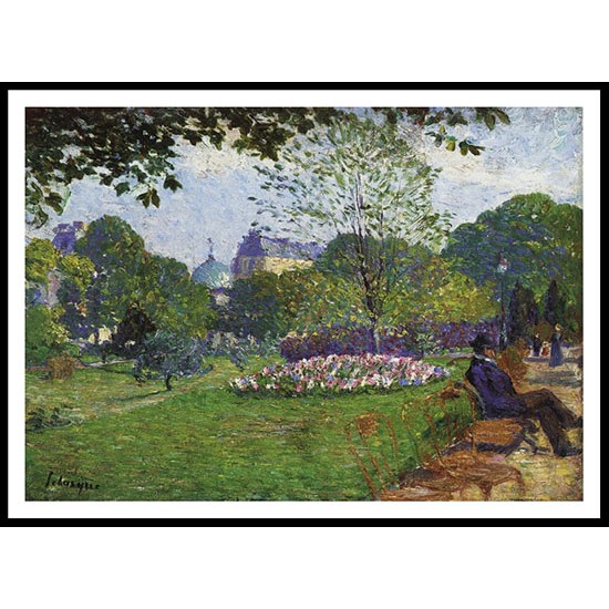 The Park of Saint Cloud 1900, A New Print Of an Henri  Labasque Painting