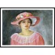 The Pink Hat, A New Print Of an Henri  Labasque Painting