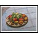 The Plate with Apples and Grapes 1925, A New Print Of an Henri  Labasque Painting