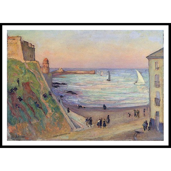 The Port at Collioure 1921, A New Print Of an Henri  Labasque Painting