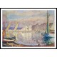 The Port at Saint Tropez 1906, A New Print Of an Henri  Labasque Painting