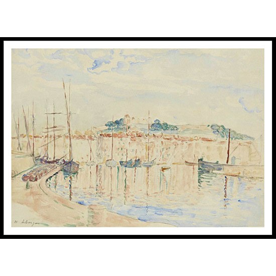 The Port of Saint Tropez 1906 07, A New Print Of an Henri  Labasque Painting