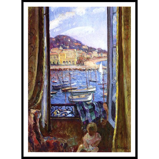 The Quay at St Pierre in Cannes, A New Print Of an Henri  Labasque Painting