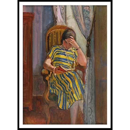 The Reading, A New Print Of an Henri  Labasque Painting