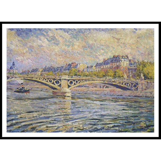 The Seine at Paris 1904, A New Print Of an Henri  Labasque Painting