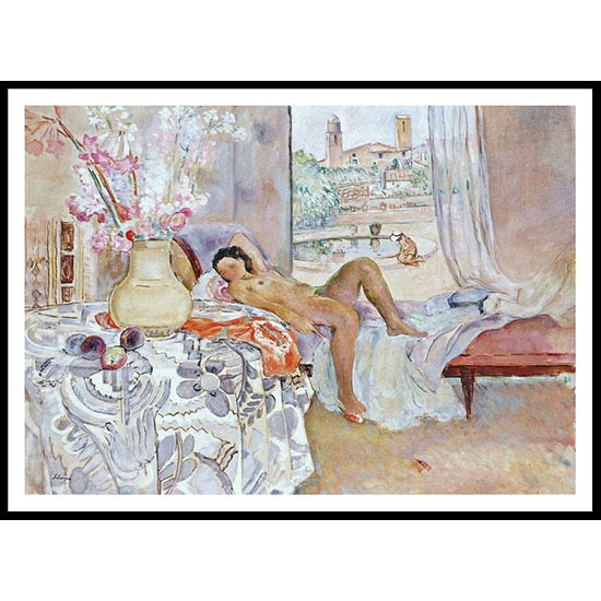 The Siesta, A New Print Of an Henri  Labasque Painting