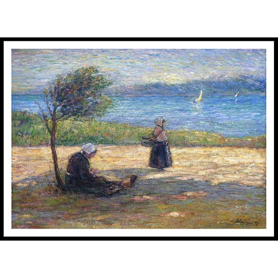 Two Britons by the Sea, A New Print Of an Henri  Labasque Painting