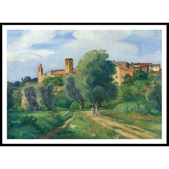 Two Women Taking a Walk, A New Print Of an Henri  Labasque Painting