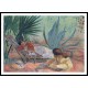 Two Young Women Resting in the Garden, A New Print Of an Henri  Labasque Painting