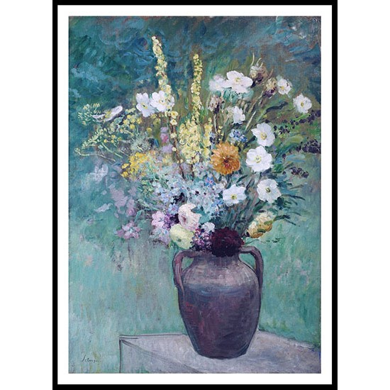 Vase of Flowers 1913 14, A New Print Of an Henri  Labasque Painting