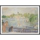 View of Retiro Park Madrid, A New Print Of an Henri  Labasque Painting