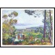 View of Saint Tropez, A New Print Of an Henri  Labasque Painting