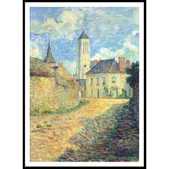 Village of Champigne 1893, A New Print Of an Henri  Labasque Painting