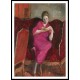 Woman Sitting on a Sofa, A New Print Of an Henri  Labasque Painting