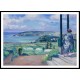 Woman in Blue Peignoir at the Villa at Morgat 1922, A New Print Of an Henri  Labasque Painting