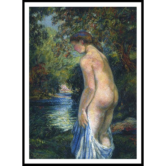 Young Bather by the River 1897, A New Print Of an Henri  Labasque Painting