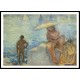 Young Bather with Parasol 1918, A New Print Of an Henri  Labasque Painting