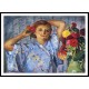 Young Girl with Flowers 1915, A New Print Of an Henri  Labasque Painting