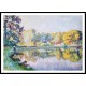 Young Woman by the River Eau, A New Print Of an Henri  Labasque Painting