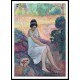 Young Woman in the Garden, A New Print Of an Henri  Labasque Painting