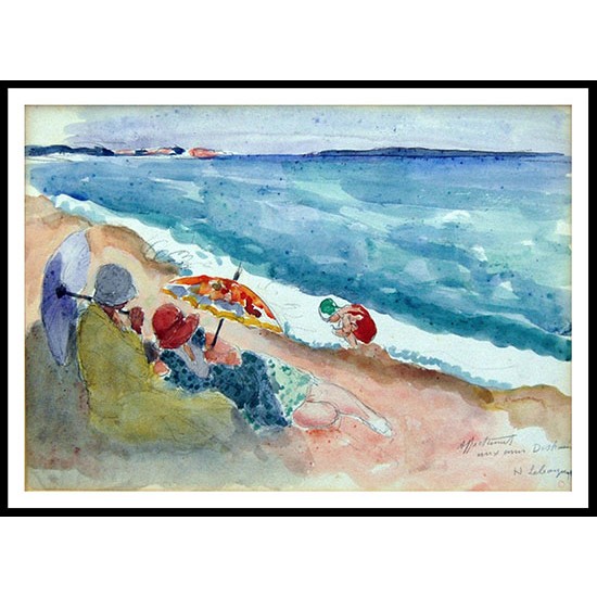 Young Women by the Sea, A New Print Of an Henri  Labasque Painting