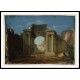 A Capriccio with the Dome of St Peter's Rome Seen through a Ruined Triumphal Arch 1797, A New Print Of a J. M. W Turner Painting