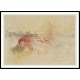 A Harpooned Whale 1845, A New Print Of a J. M. W Turner Painting