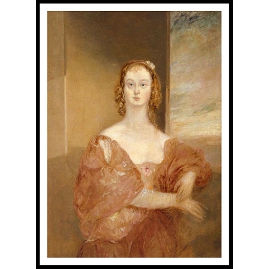 A Lady in a Van Dyck Costume 1830 35, A New Print Of a J. M. W Turner Painting