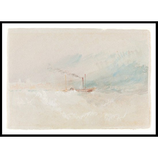 A Packet Boat off Dover 1836, A New Print Of a J. M. W Turner Painting