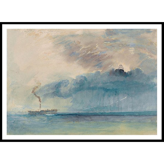 A Paddle steamer in a Storm 1841, A New Print Of a J. M. W Turner Painting