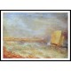 A Sailing Boat off Deal 1835, A New Print Of a J. M. W Turner Painting