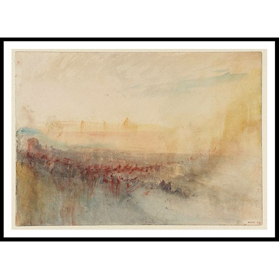 A Town 1845, A New Print Of a J. M. W Turner Painting